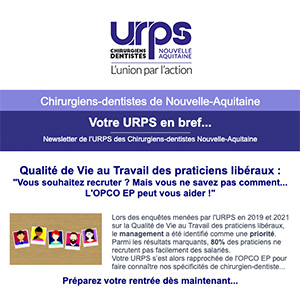 Newsletter URPS CD NA – Juillet 2021